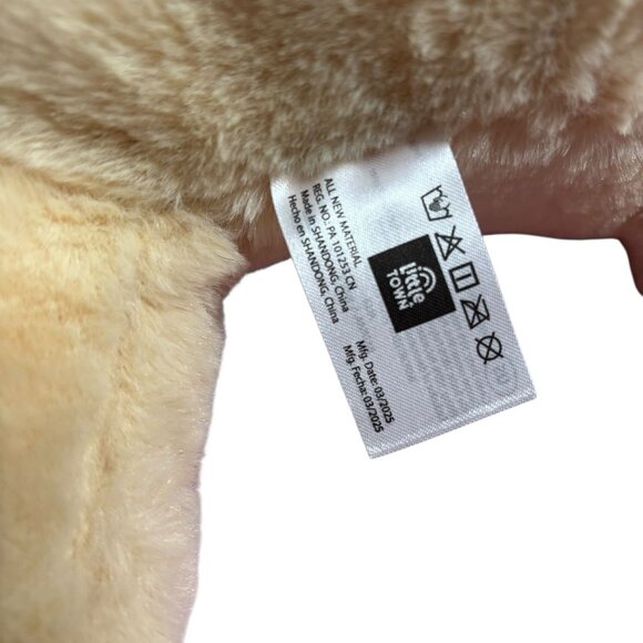 Toby The Sheep Large Plush Toy Soft Beige Animal Stuffed Doll Hidden Pocket ALDI - Picture 5 of 8